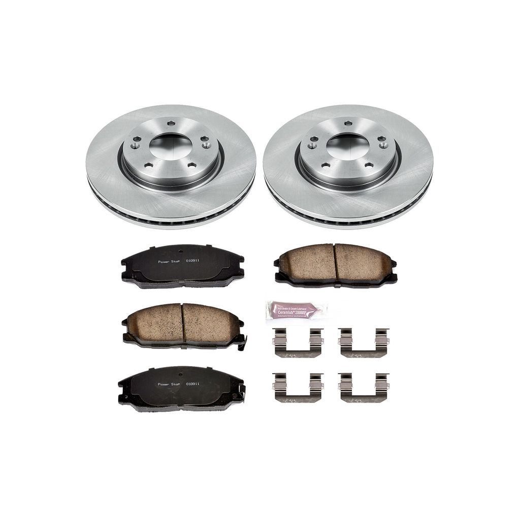 PowerStop KOE5251 - OE Stock Replacement Brake Pad and Rotor Kit