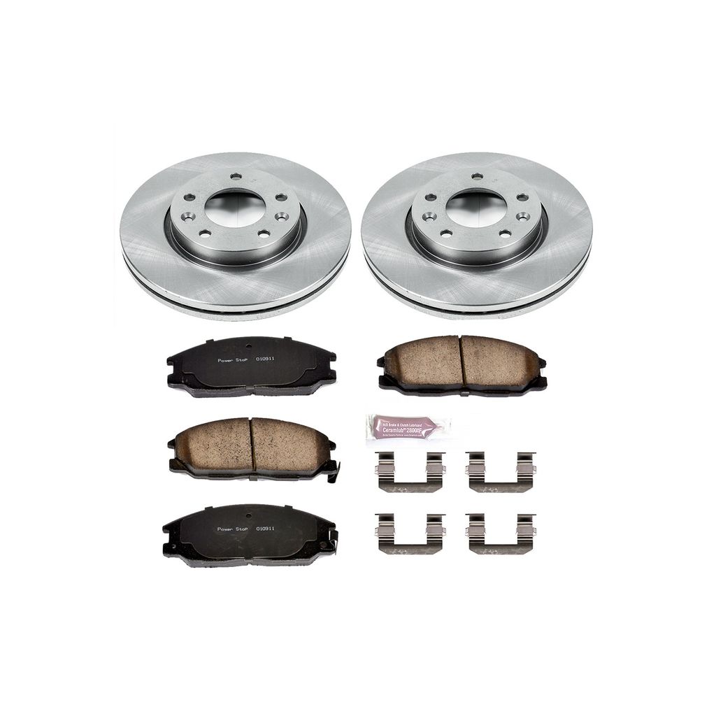 PowerStop KOE5252 - OE Stock Replacement Brake Pad and Rotor Kit