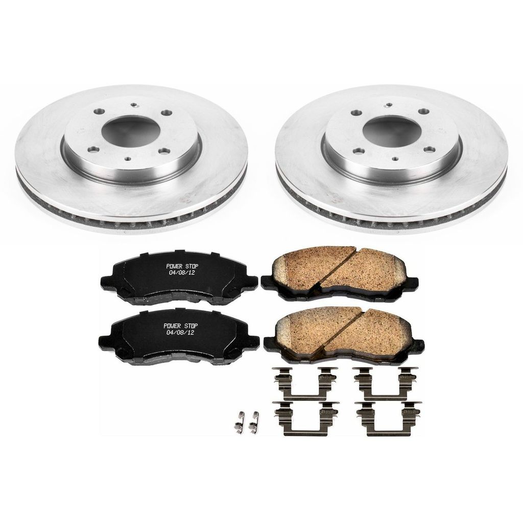 PowerStop KOE5256 - OE Stock Replacement Brake Pad and Rotor Kit