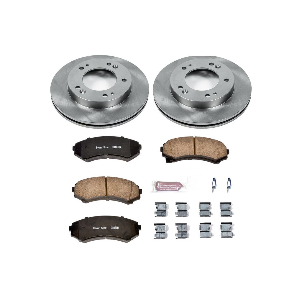 PowerStop KOE5259 - OE Stock Replacement Brake Pad and Rotor Kit
