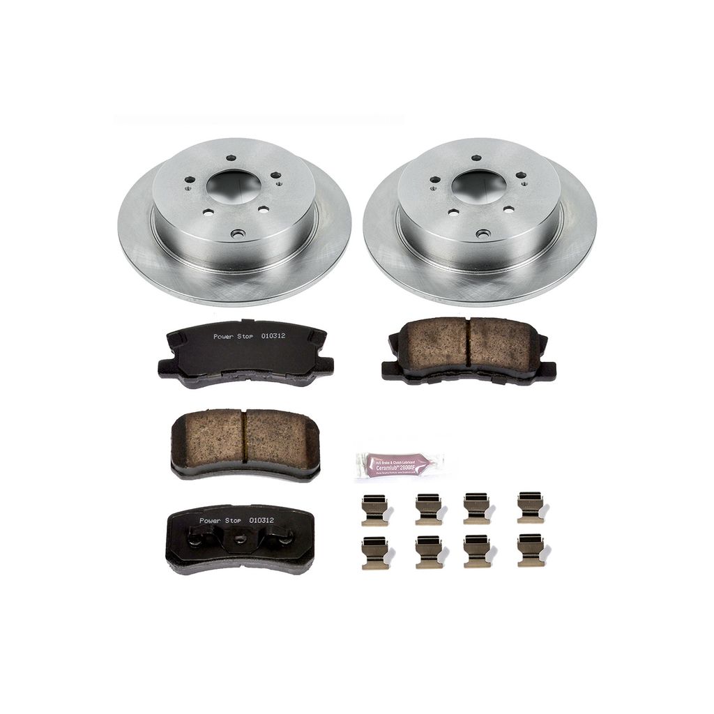 PowerStop KOE5260 - OE Stock Replacement Brake Pad and Rotor Kit