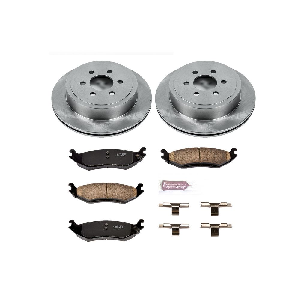 PowerStop KOE5270 - OE Stock Replacement Brake Pad and Rotor Kit