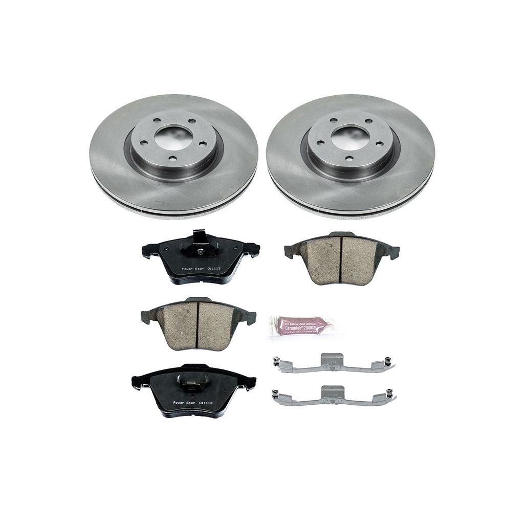 PowerStop KOE5279 - OE Stock Replacement Brake Pad and Rotor Kit