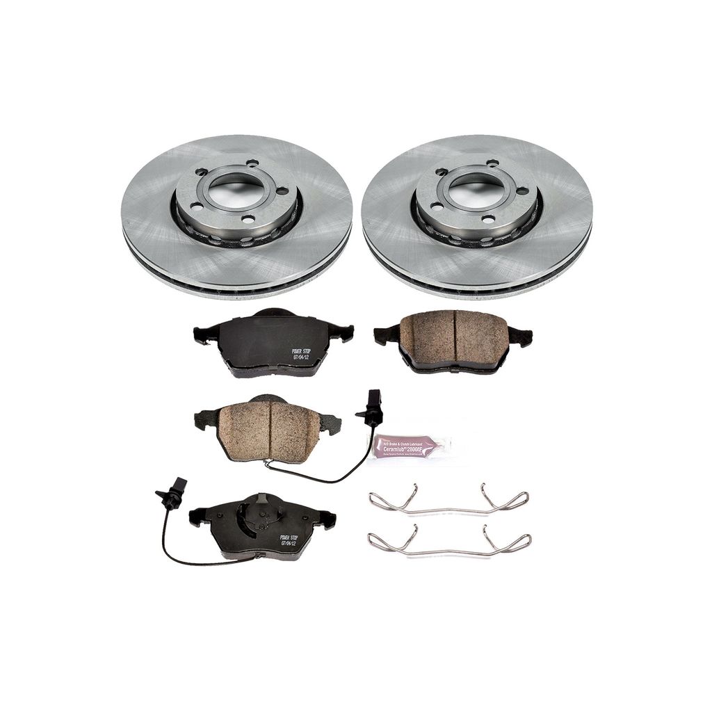 PowerStop KOE528 - OE Stock Replacement Brake Pad and Rotor Kit