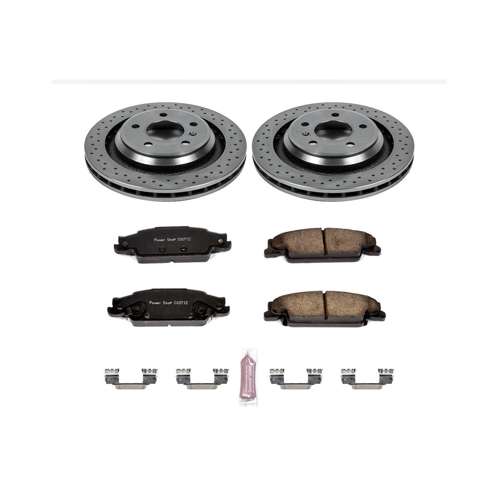 PowerStop KOE5289 - OE Stock Replacement Brake Pad and Rotor Kit