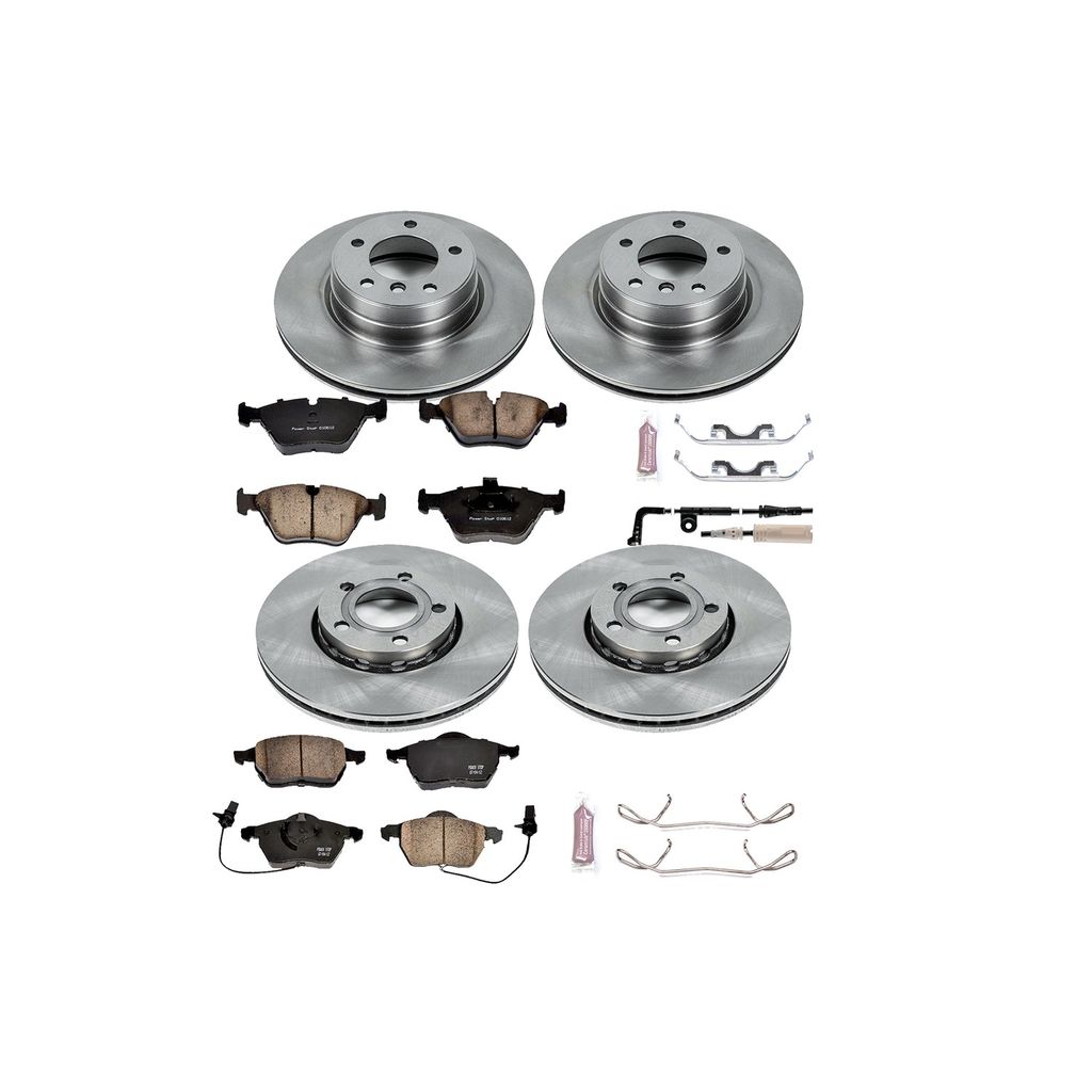PowerStop KOE529 - OE Stock Replacement Brake Pad and Rotor Kit