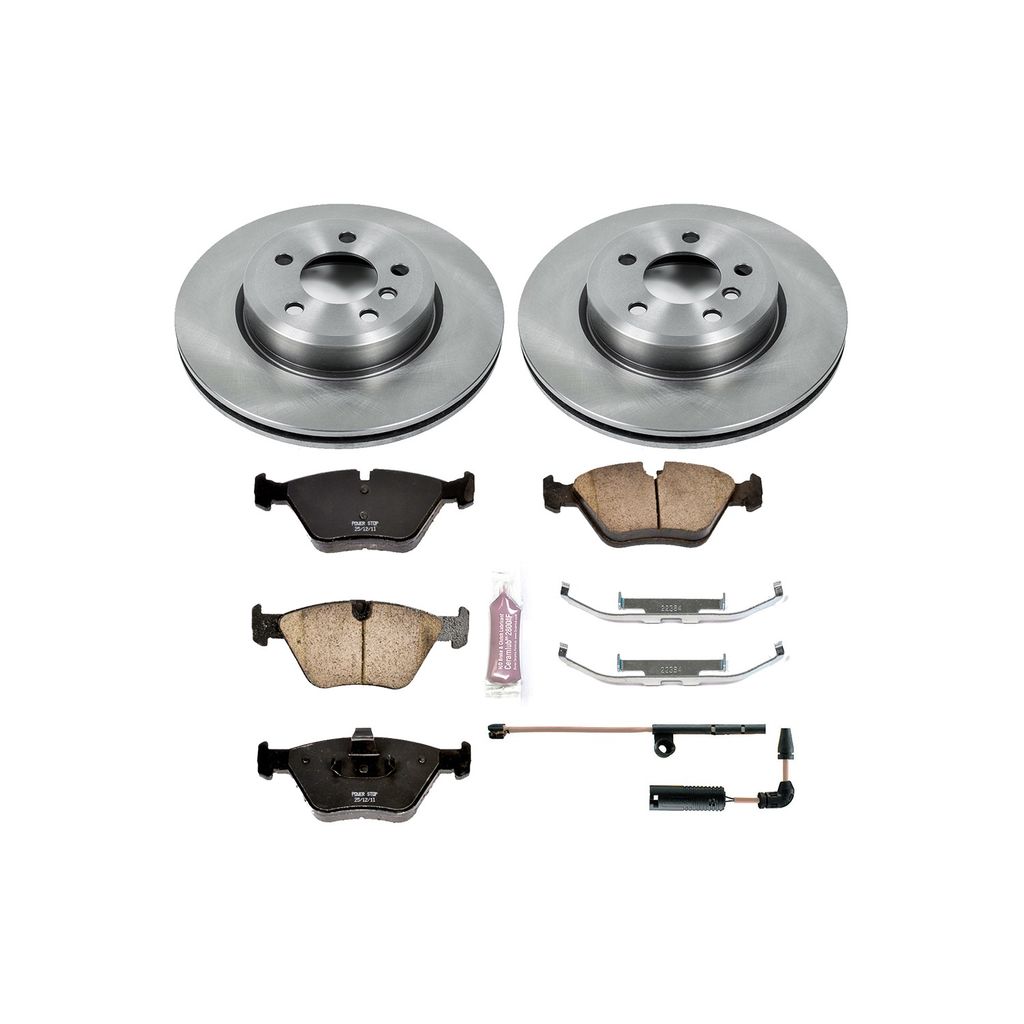 PowerStop KOE5298 - OE Stock Replacement Brake Pad and Rotor Kit