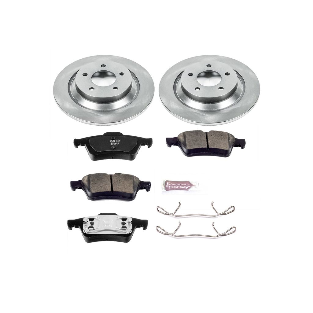 PowerStop KOE5310 - OE Stock Replacement Brake Pad and Rotor Kit