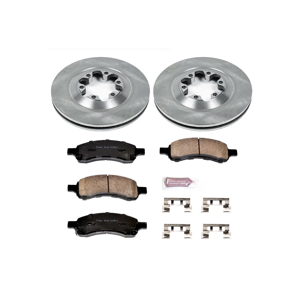 OE Stock Replacement Brake Pad and Rotor Kit