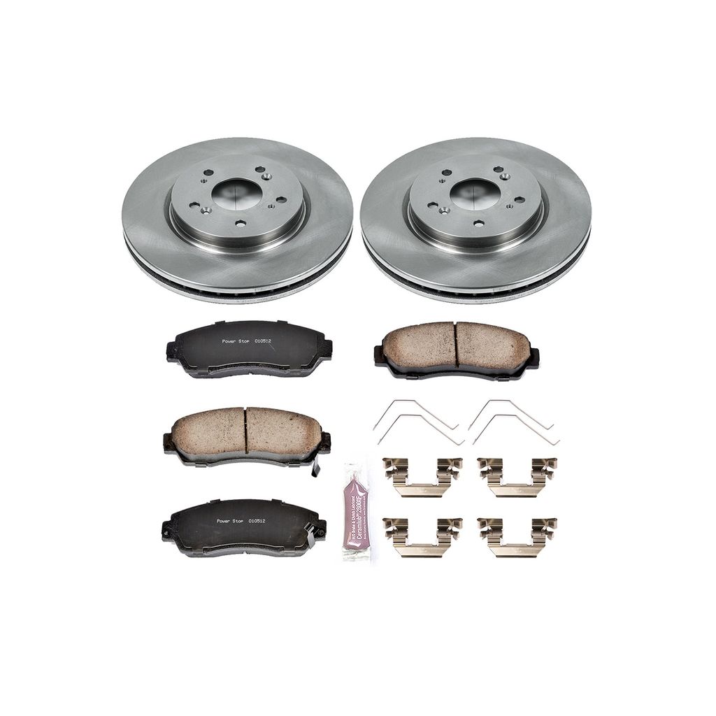 PowerStop KOE5432 - OE Stock Replacement Brake Pad and Rotor Kit