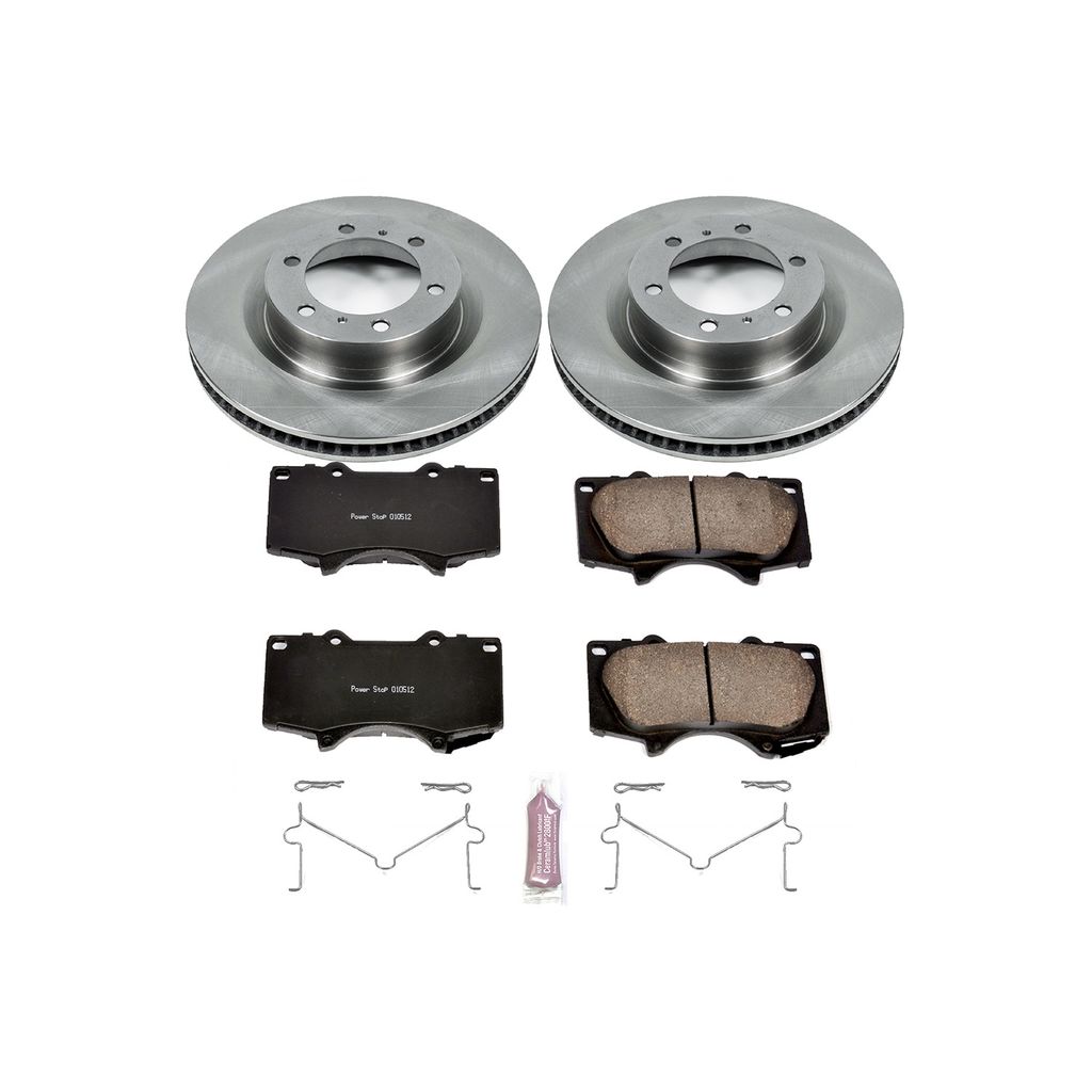 PowerStop KOE5873 - OE Stock Replacement Brake Pad and Rotor Kit