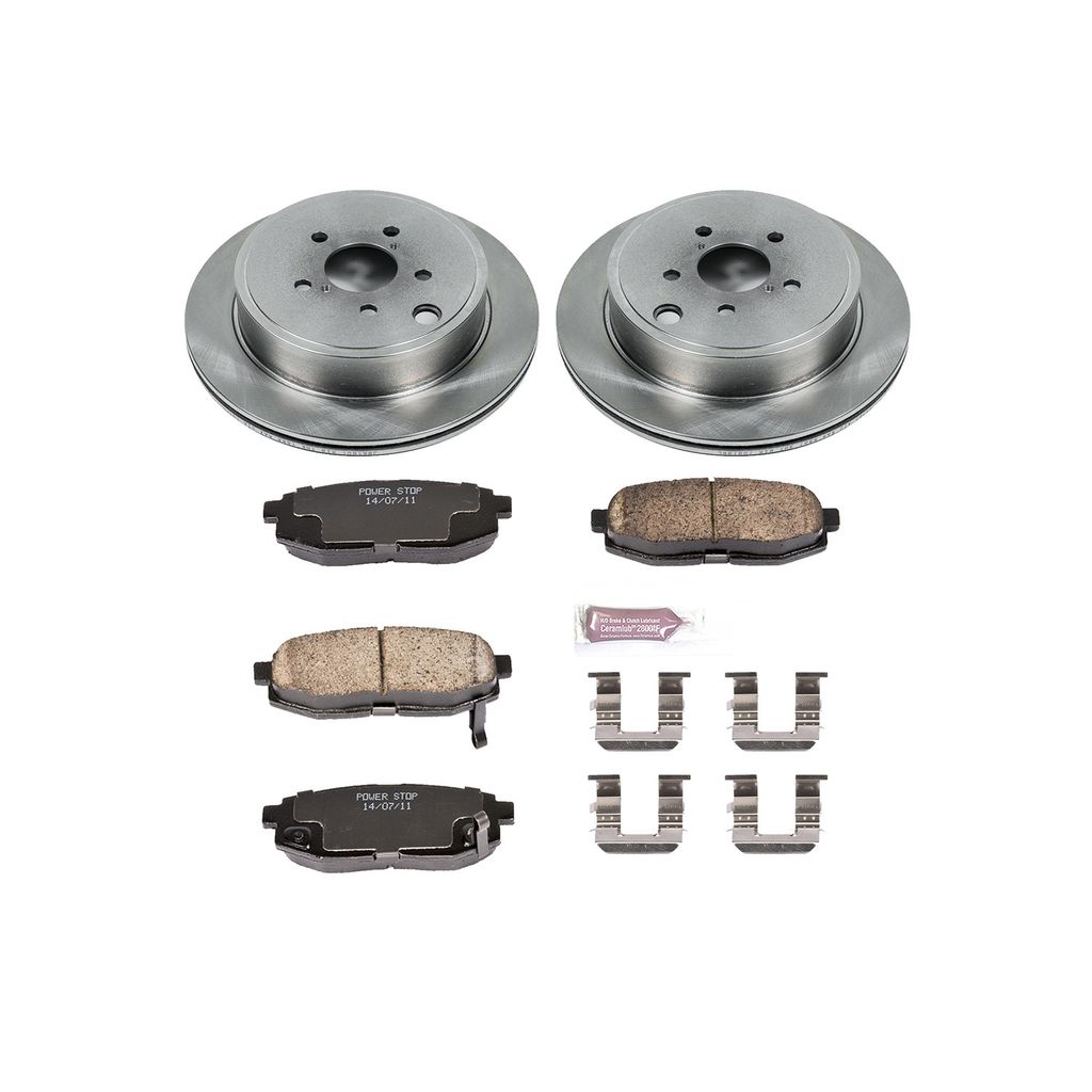 OE Stock Replacement Brake Pad and Rotor Kit