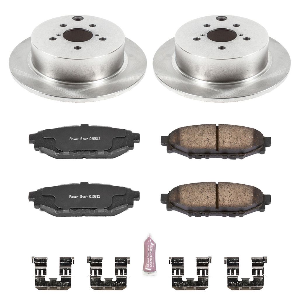PowerStop KOE6107 - OE Stock Replacement Brake Pad and Rotor Kit