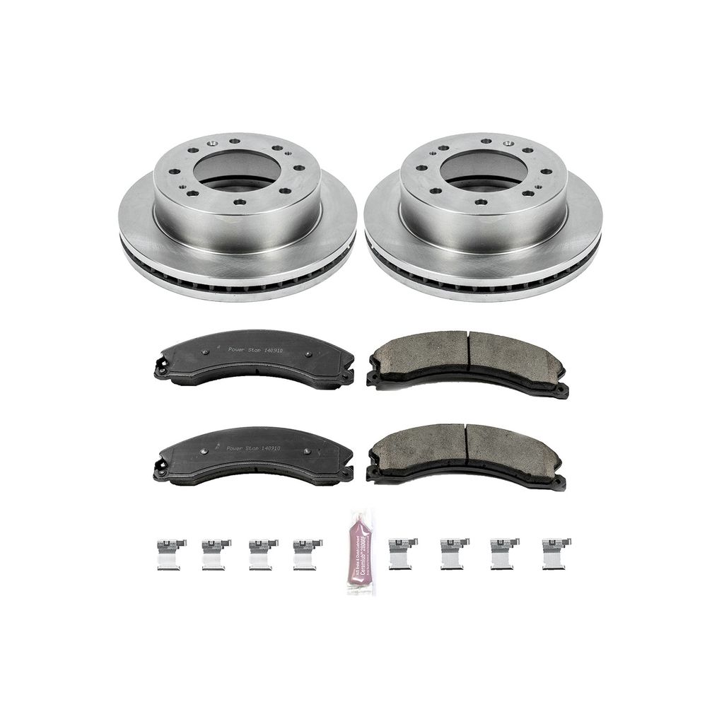 PowerStop KOE6258 - OE Stock Replacement Brake Pad and Rotor Kit
