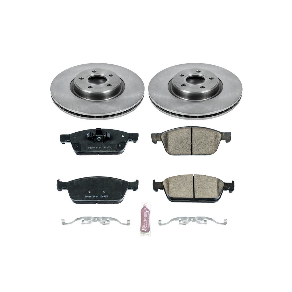 PowerStop KOE6349 - OE Stock Replacement Brake Pad and Rotor Kit