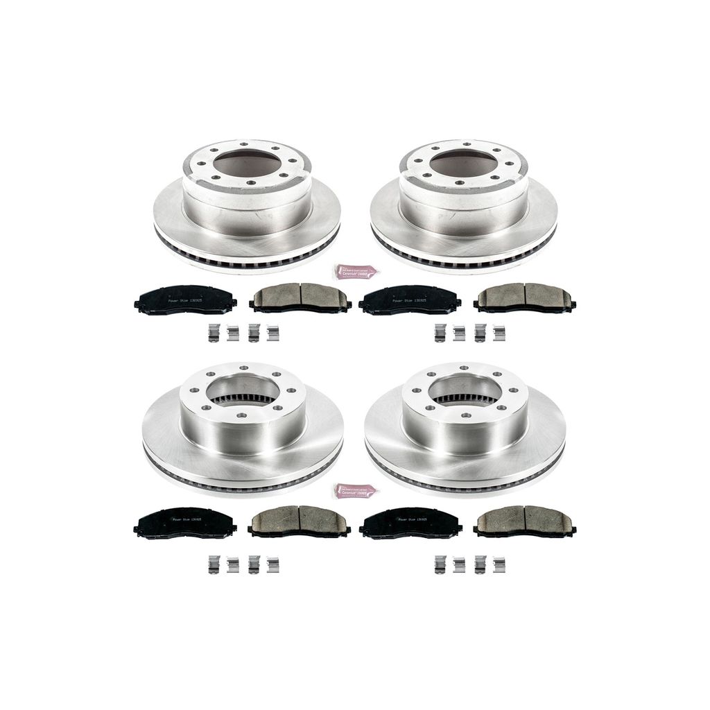 PowerStop KOE6405 - OE Stock Replacement Brake Pad and Rotor Kit
