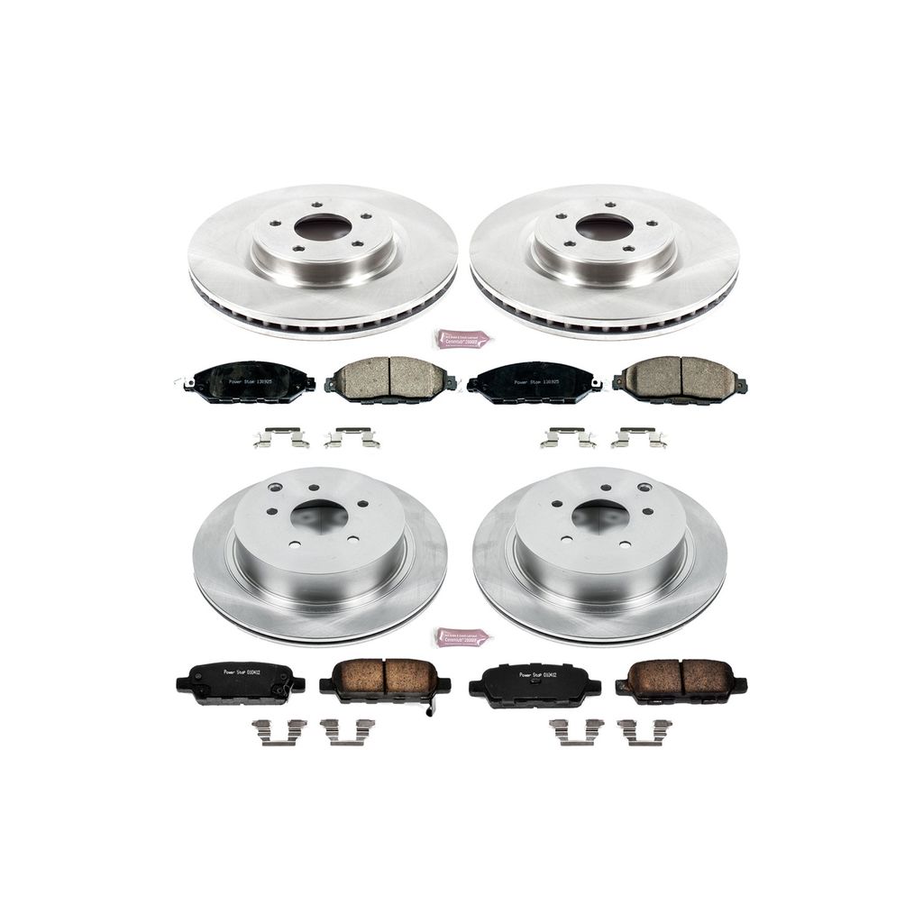 PowerStop KOE6497 - OE Stock Replacement Brake Pad and Rotor Kit