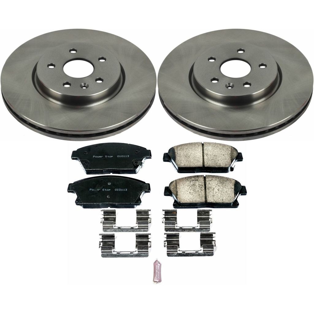 PowerStop KOE6996 - OE Stock Replacement Brake Pad and Rotor Kit