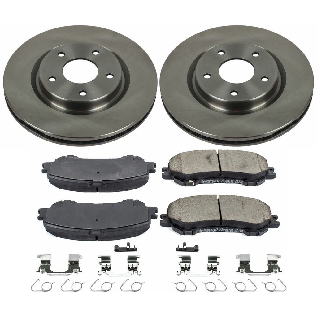PowerStop KOE7036 - OE Stock Replacement Brake Pad and Rotor Kit