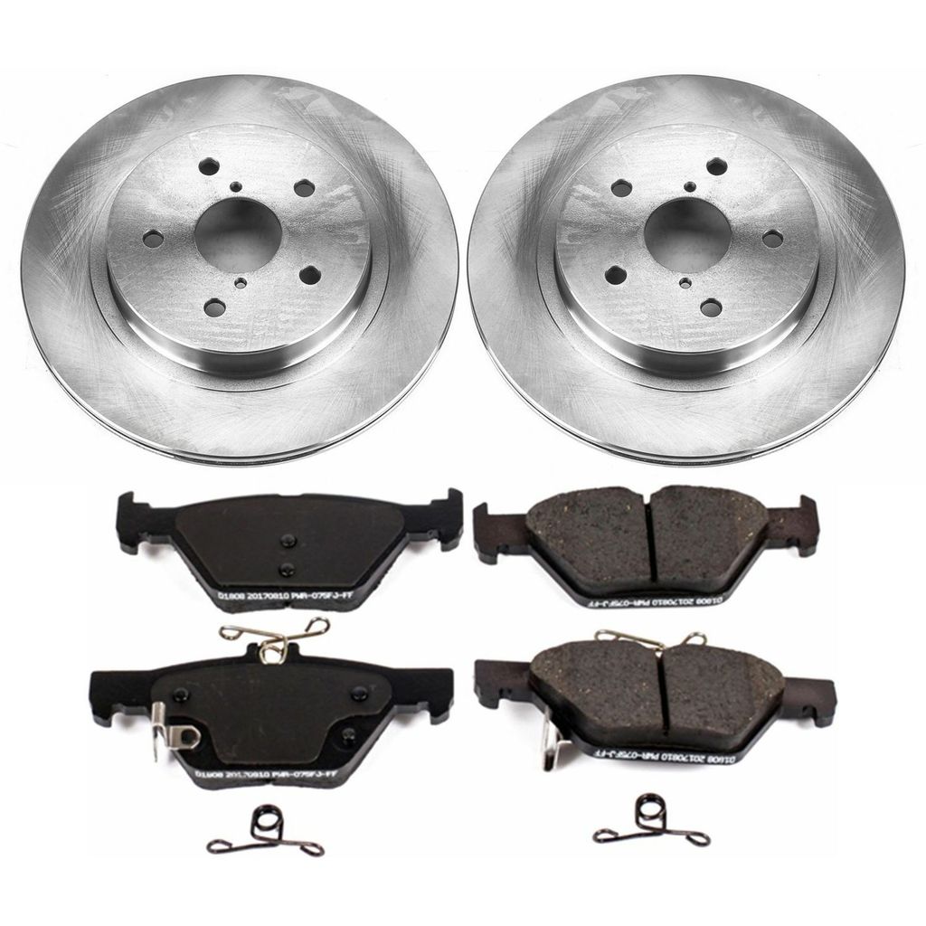 PowerStop KOE7039 - OE Stock Replacement Brake Pad and Rotor Kit