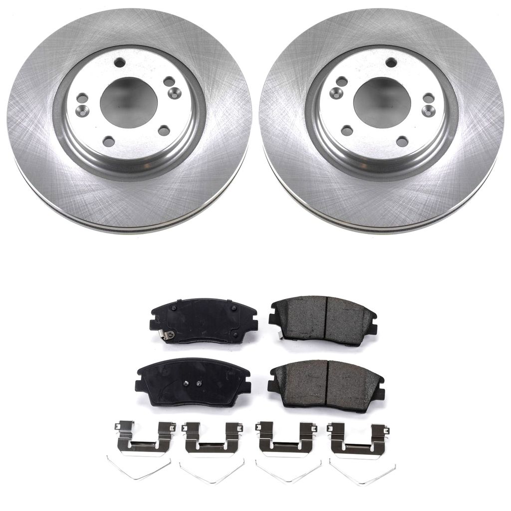 PowerStop KOE7355 - OE Stock Replacement Brake Pad and Rotor Kit