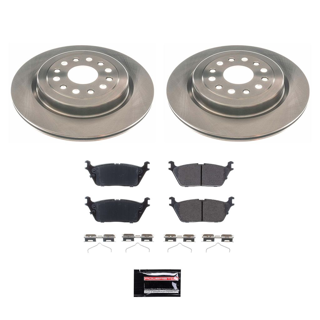 PowerStop KOE8184 - OE Stock Replacement Brake Pad and Rotor Kit