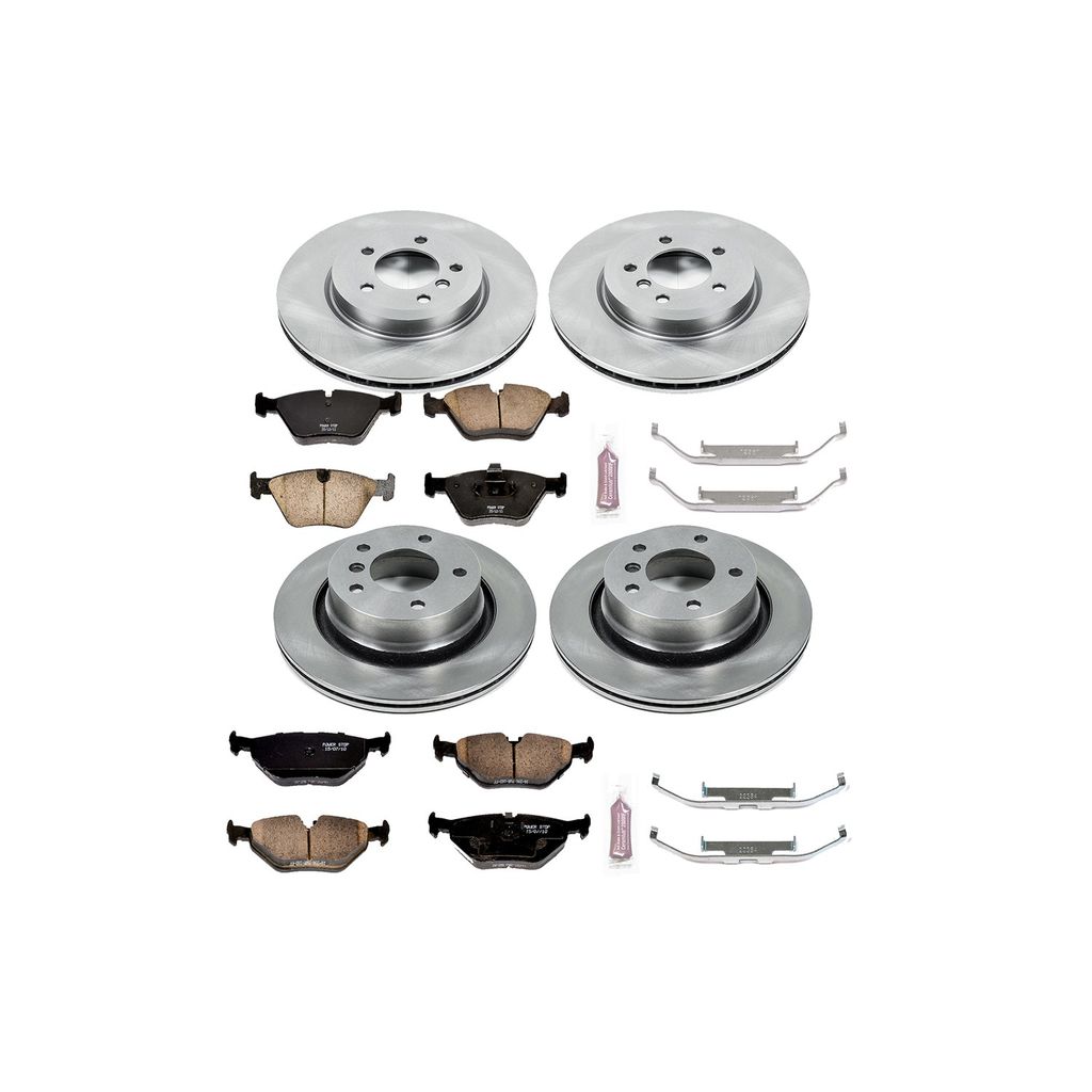 PowerStop KOE935 - OE Stock Replacement Brake Pad and Rotor Kit