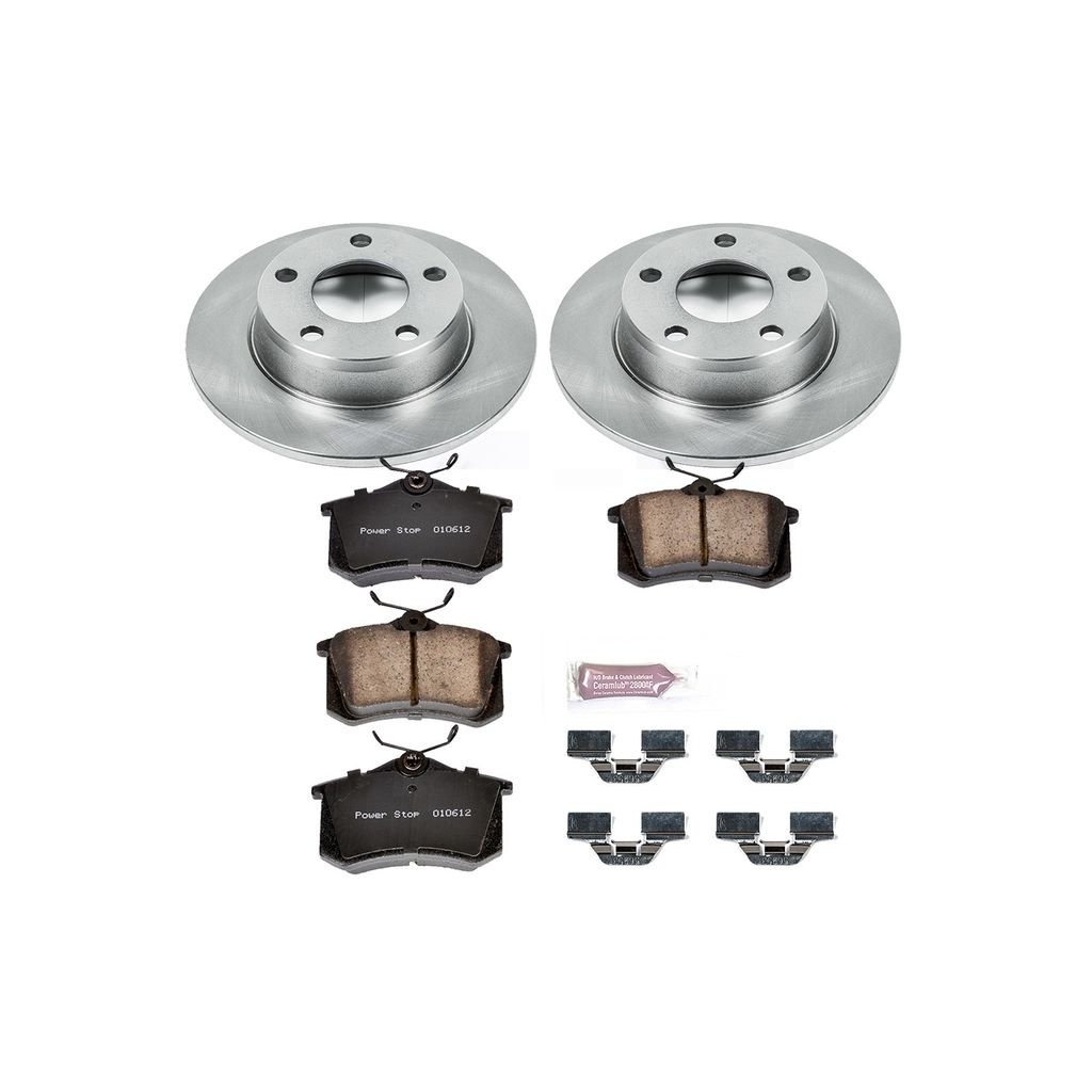 PowerStop KOE940 - OE Stock Replacement Brake Pad and Rotor Kit