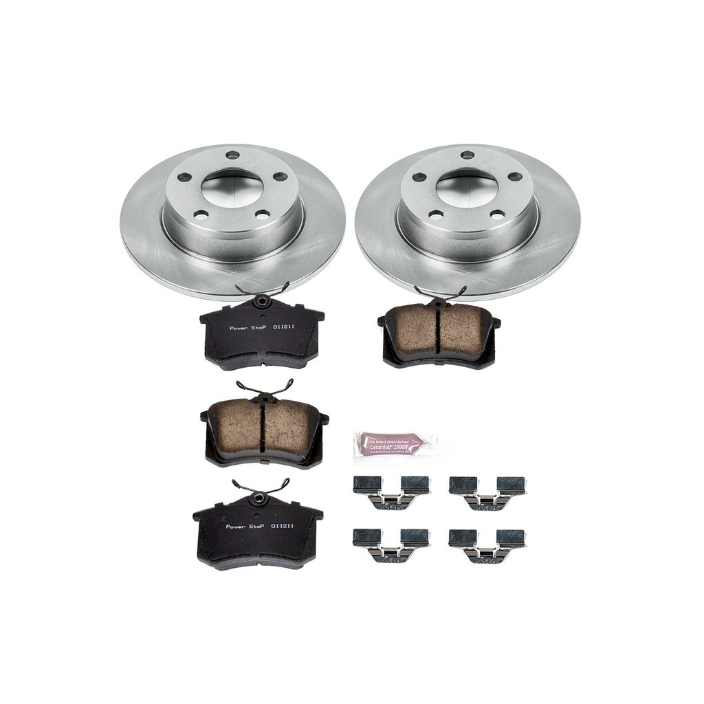 PowerStop KOE941 - OE Stock Replacement Brake Pad and Rotor Kit