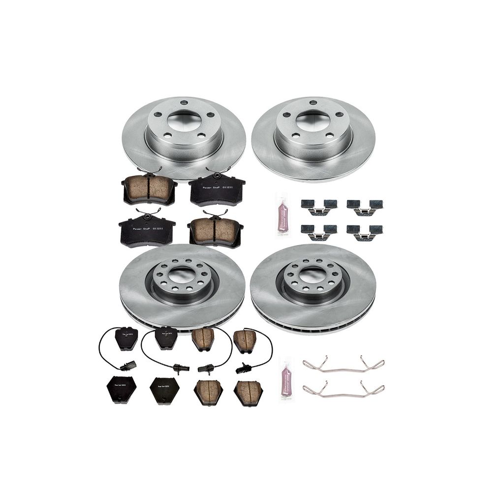PowerStop KOE950 - OE Stock Replacement Brake Pad and Rotor Kit