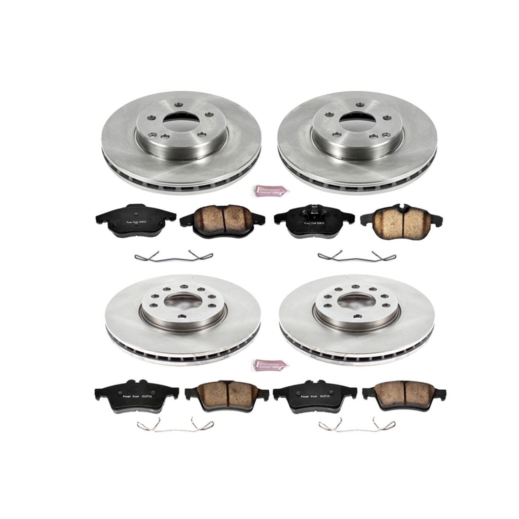 PowerStop KOE979 - OE Stock Replacement Brake Pad and Rotor Kit