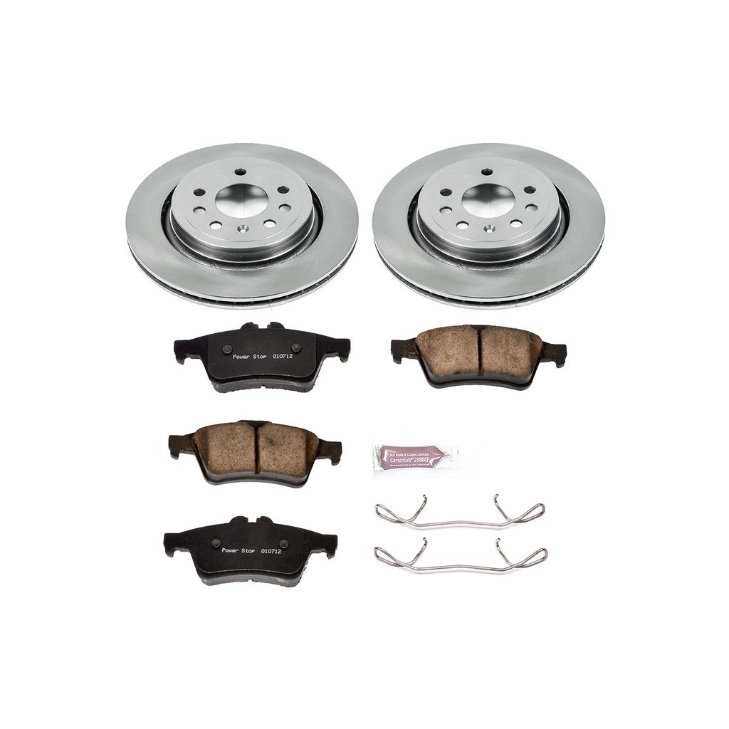 PowerStop KOE983 - OE Stock Replacement Brake Pad and Rotor Kit