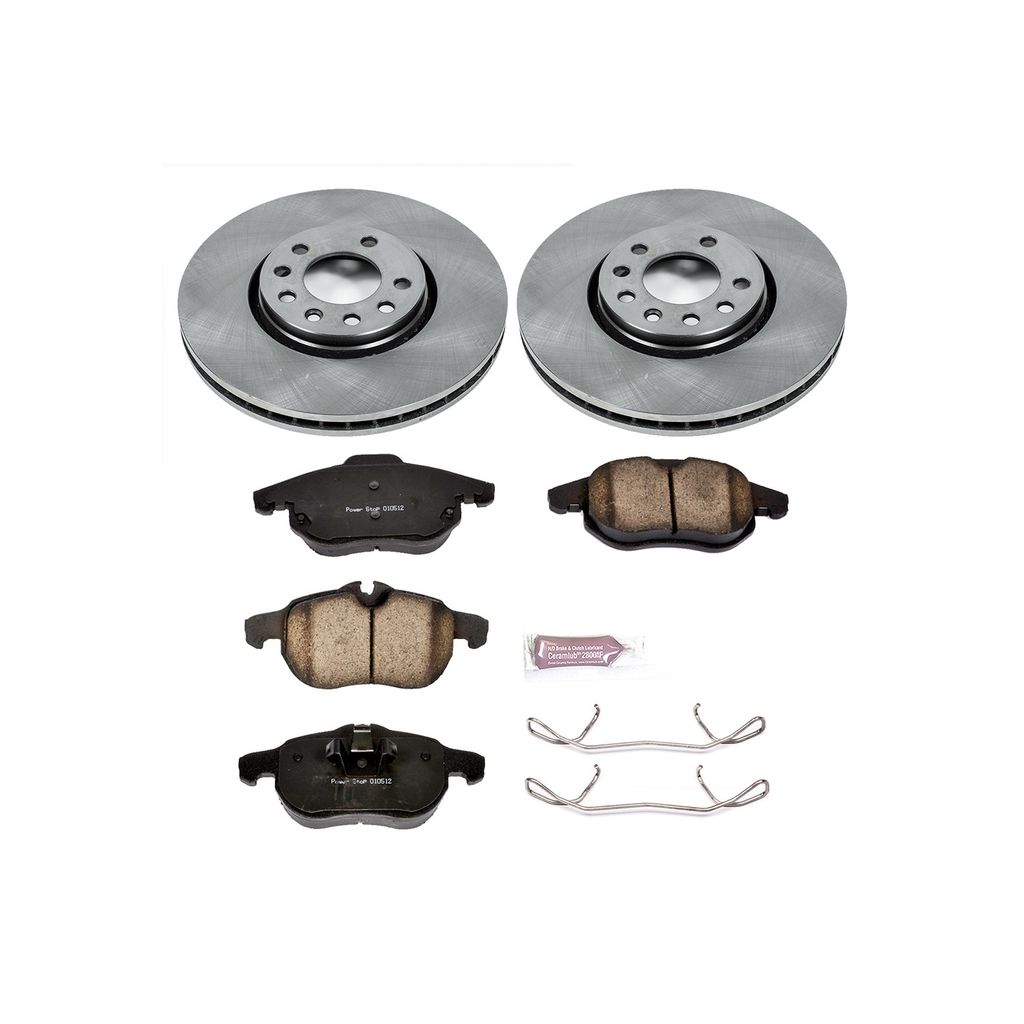 PowerStop KOE985 - OE Stock Replacement Brake Pad and Rotor Kit