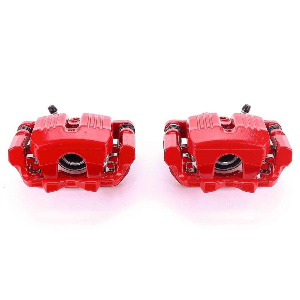 PowerStop S3190 - Disc Brake Caliper Set, Red, Powdercoated with Bracket