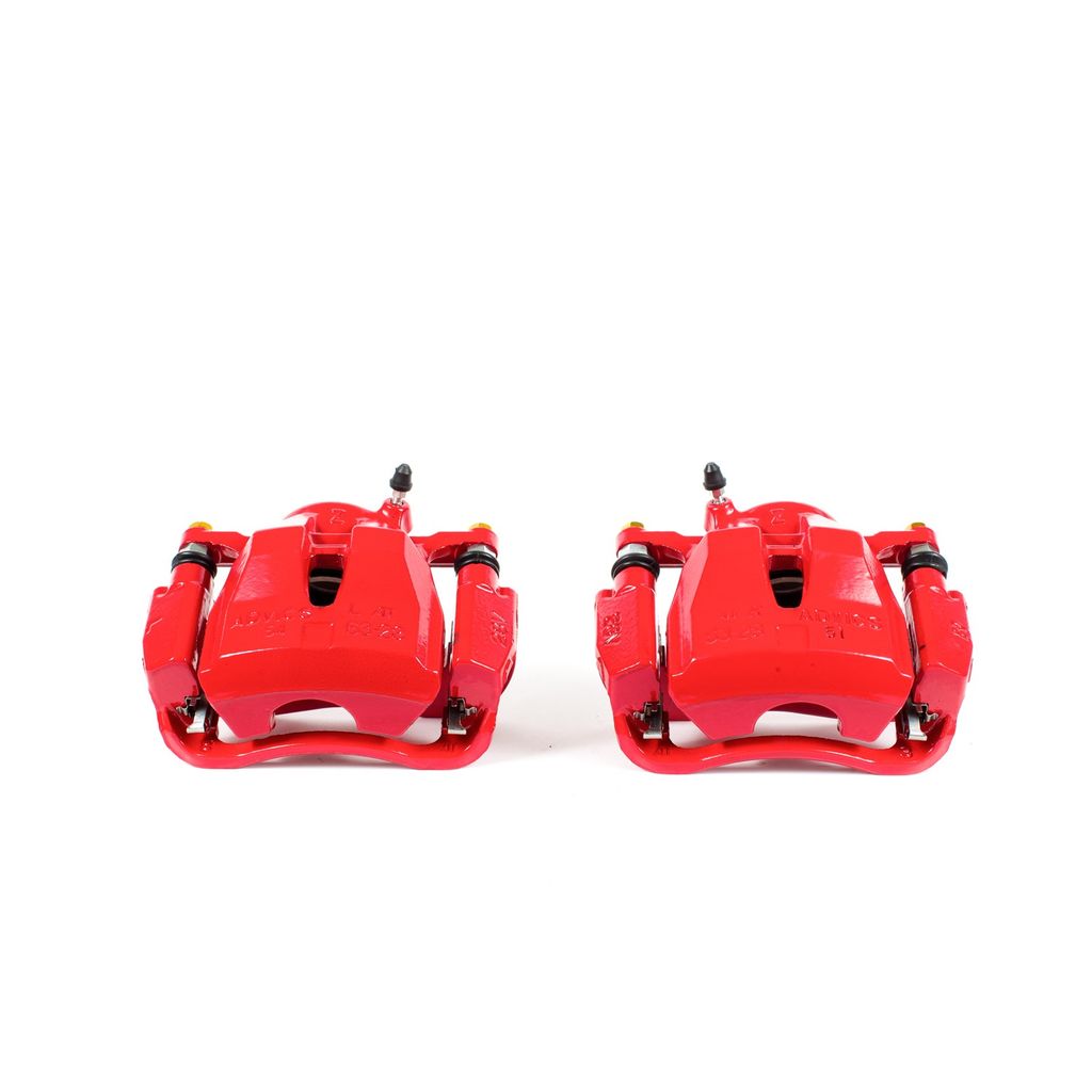 PowerStop S3194 - Disc Brake Caliper Set, Red, Powdercoated with Bracket