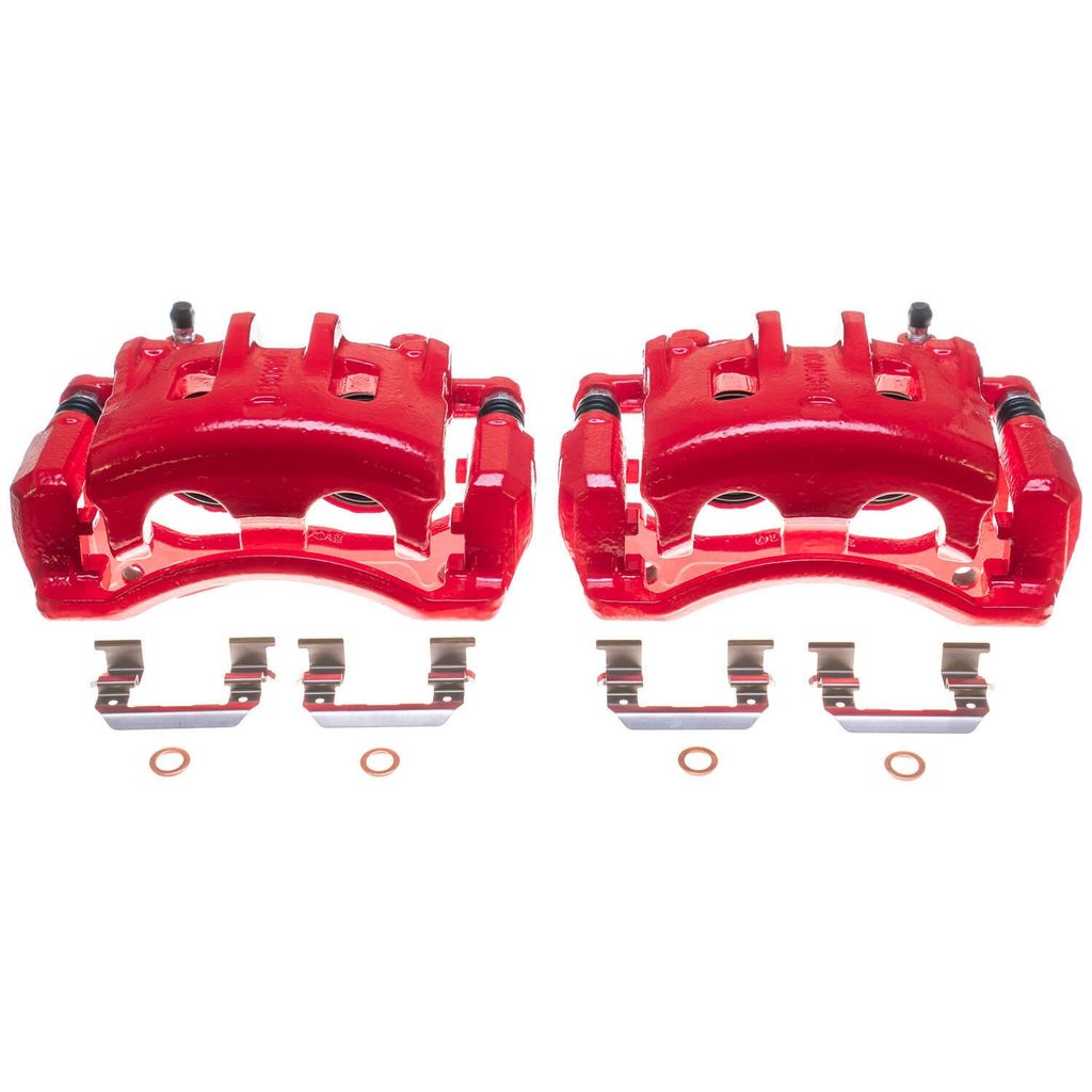 PowerStop S3210 - Disc Brake Caliper Set, Red, Powdercoated