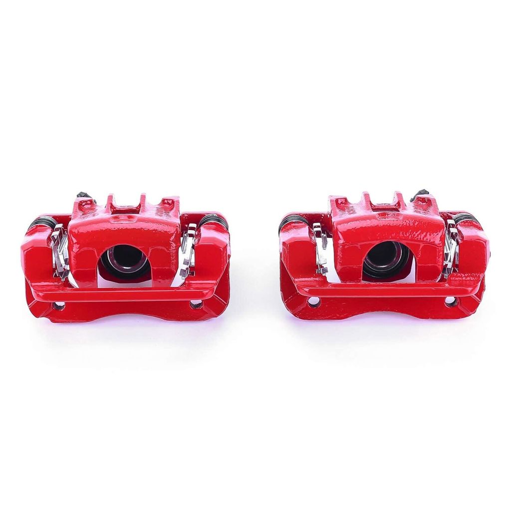 PowerStop S3456 - Disc Brake Caliper Set, Red, Powdercoated with Bracket