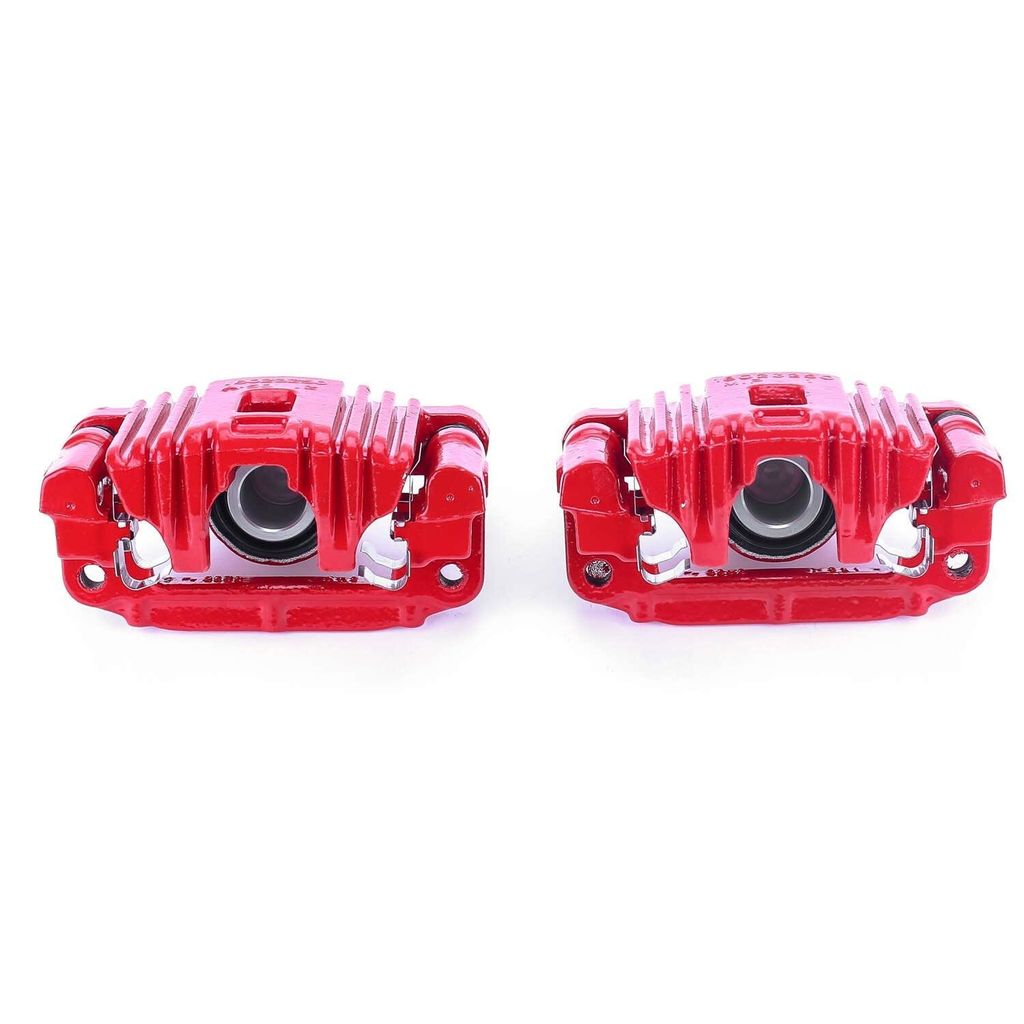PowerStop S4724 - Disc Brake Caliper Set, Red, Powdercoated with Bracket