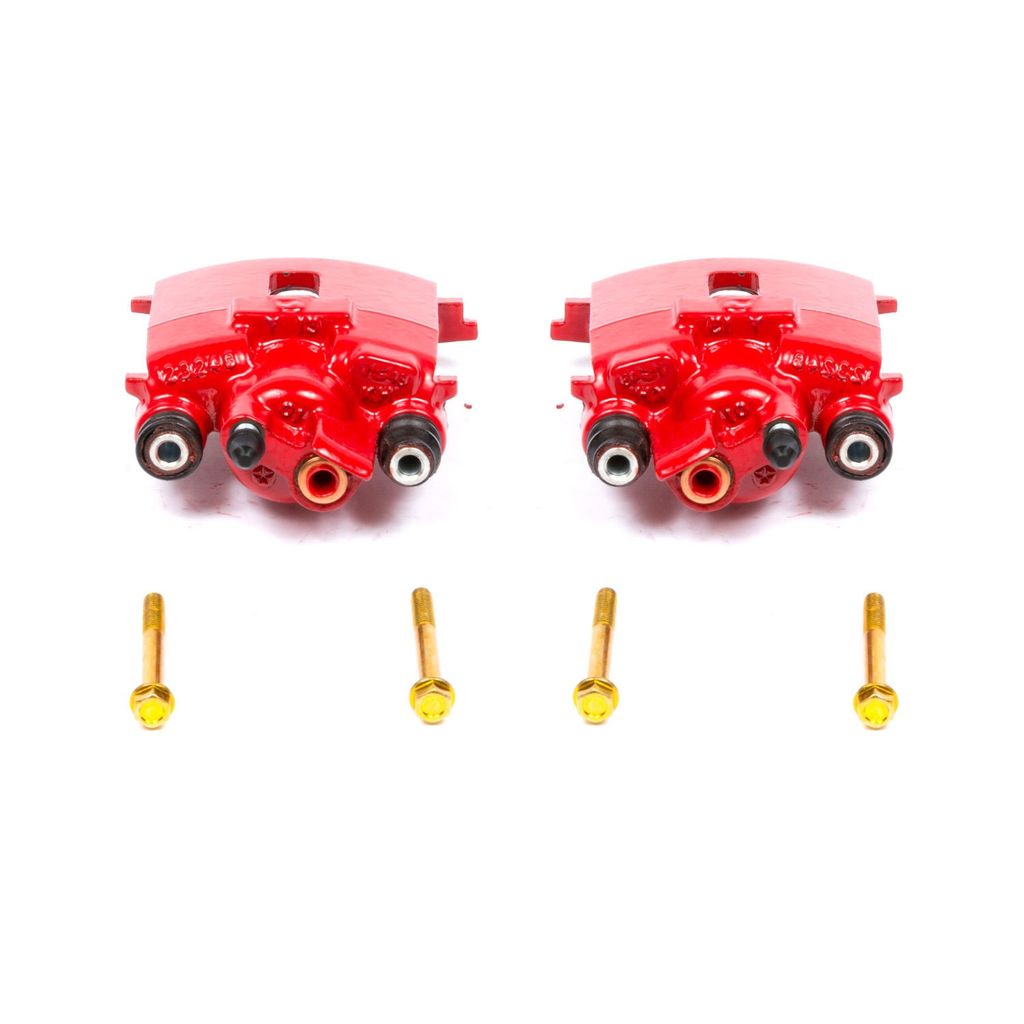 PowerStop S4784 - Disc Brake Caliper Set, Red, Powdercoated