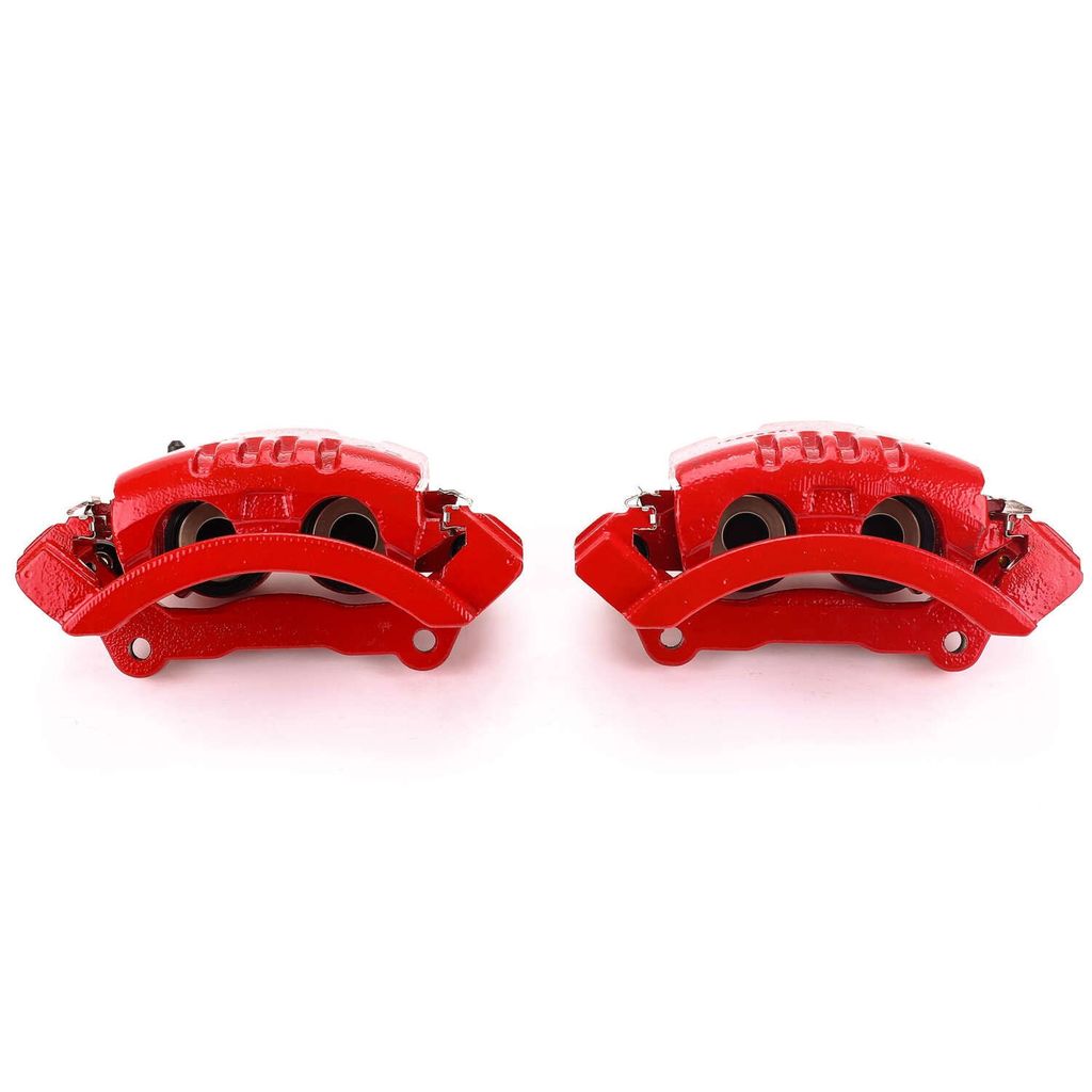 PowerStop S4894 - Disc Brake Caliper Set, Red, Powdercoated with Bracket