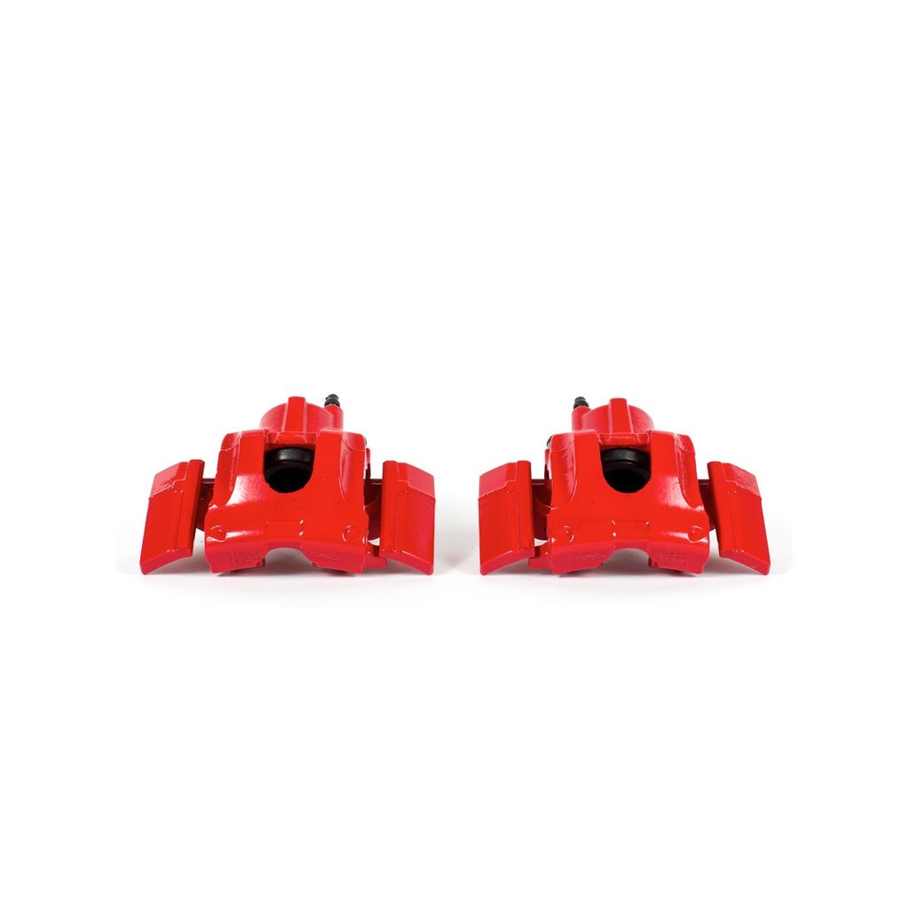 PowerStop S5048 - Disc Brake Caliper Set, Red, Powdercoated with Bracket
