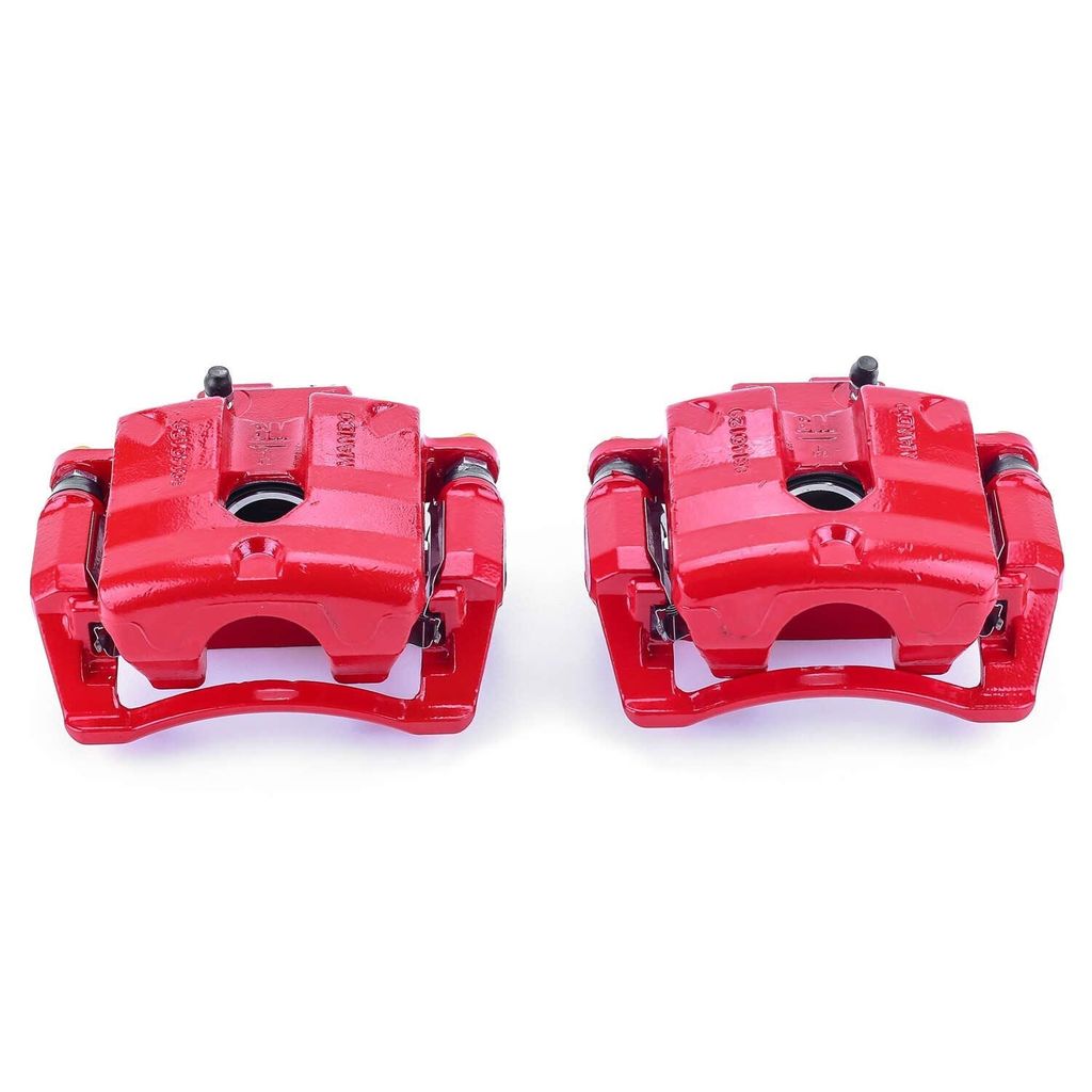 PowerStop S5094A - Disc Brake Caliper Set, Red, Powdercoated with Bracket