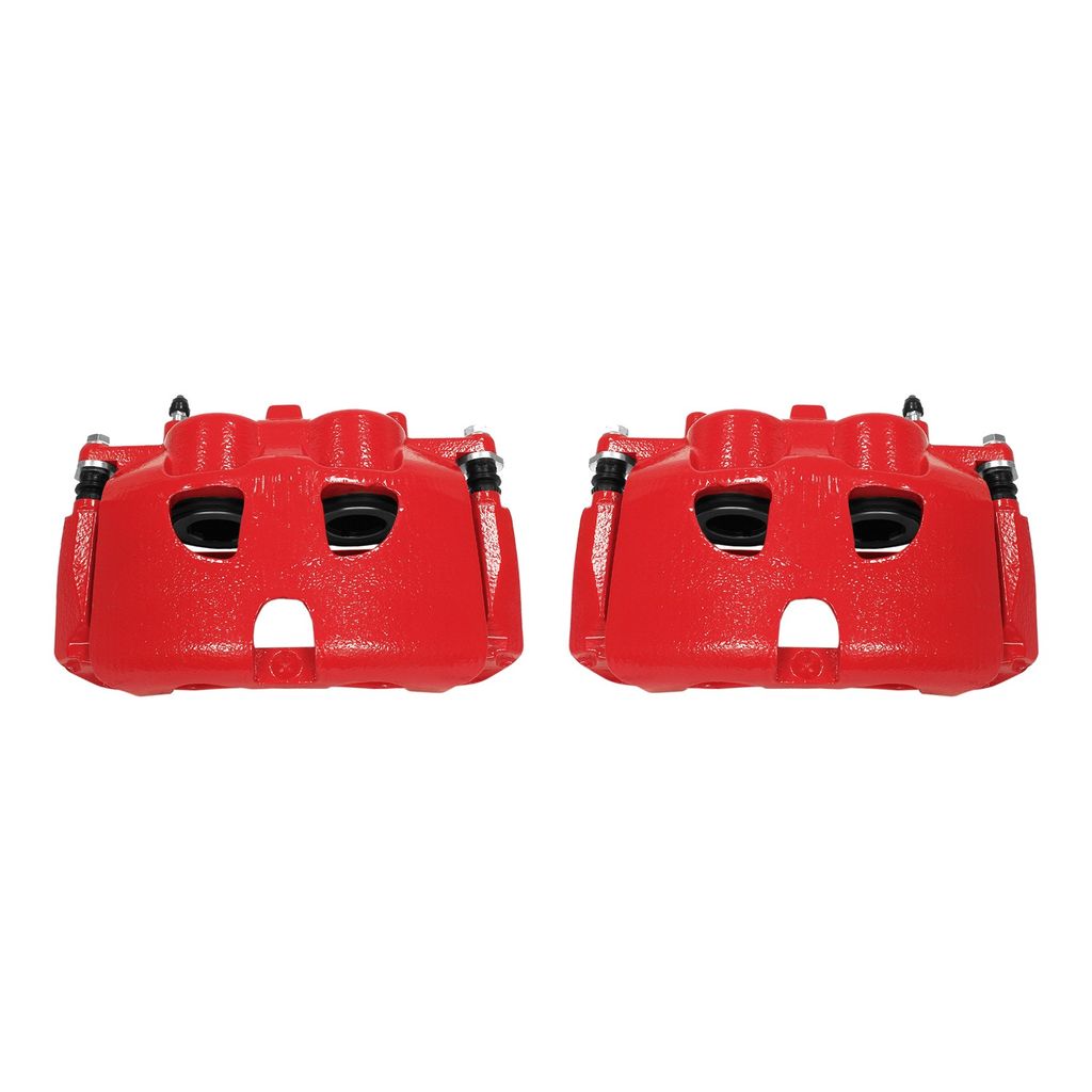 PowerStop S5236 - Disc Brake Caliper Set, Red, Powdercoated with Bracket