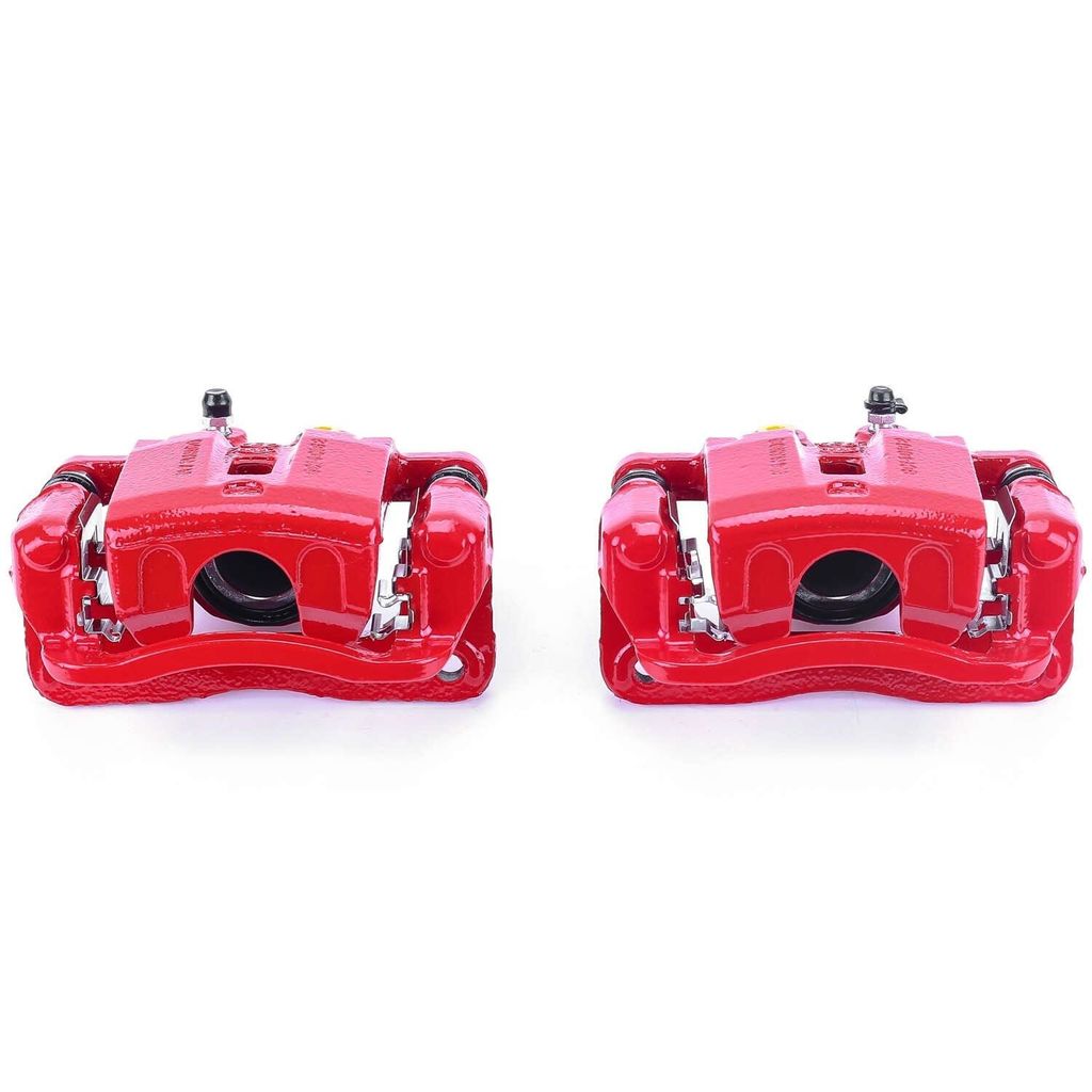 PowerStop S6152 - Disc Brake Caliper Set, Red, Powdercoated with Bracket