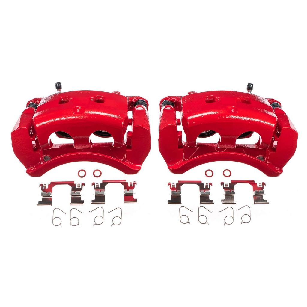 PowerStop S7146 - Disc Brake Caliper Set, Red, Powdercoated