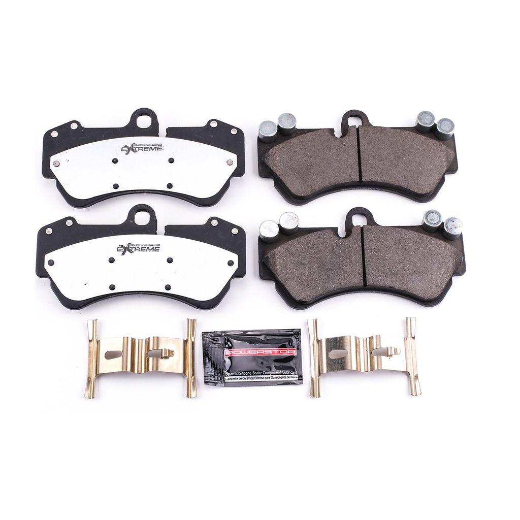 PowerStop Z26-1007 - Z26 Street Performance Carbon Fiber Ceramic Brake Pads with Hardware
