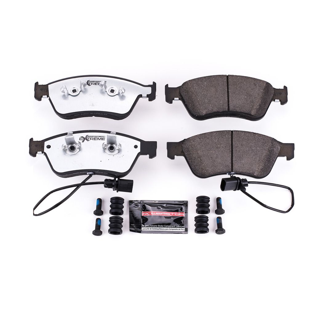 PowerStop Z26-1024 - Z26 Street Performance Carbon Fiber Ceramic Brake Pads with Hardware