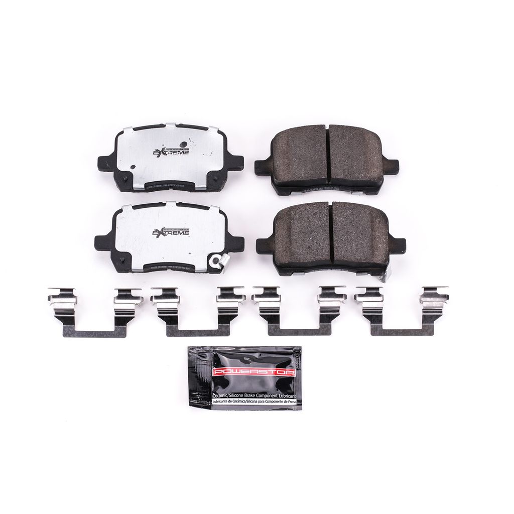 PowerStop Z26-1028 - Z26 Street Performance Carbon Fiber Ceramic Brake Pads with Hardware