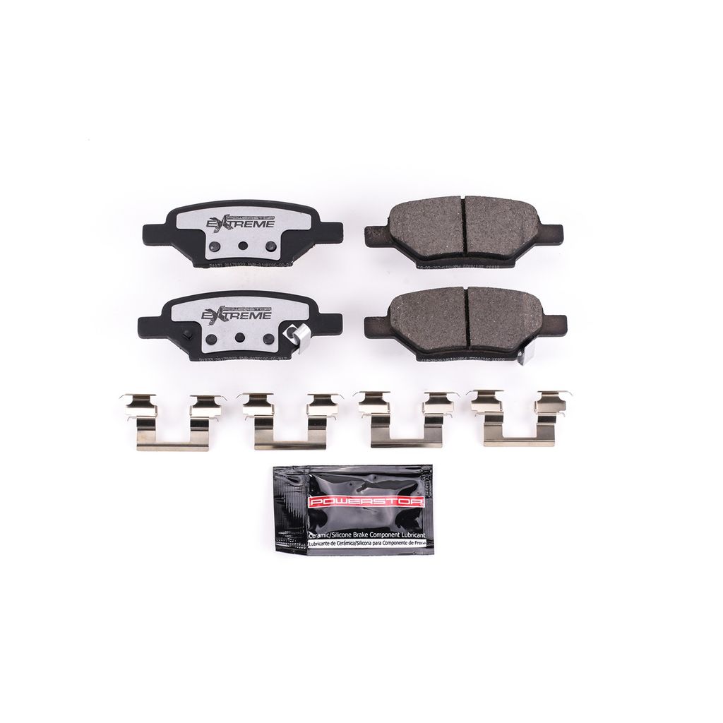 PowerStop Z26-1033 - Z26 Street Performance Carbon Fiber Ceramic Brake Pads with Hardware