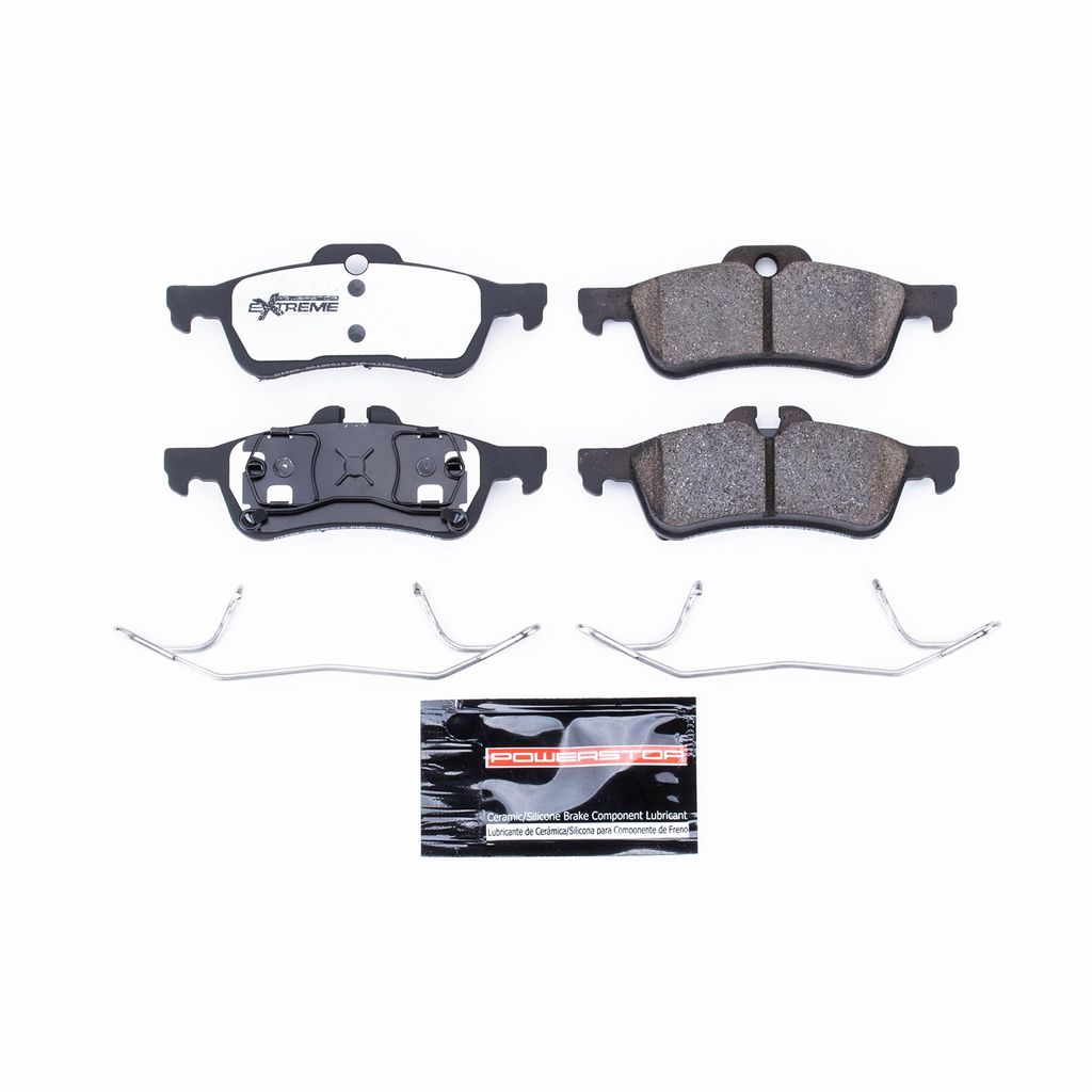 PowerStop Z26-1060 - Z26 Street Performance Carbon Fiber Ceramic Brake Pads with Hardware